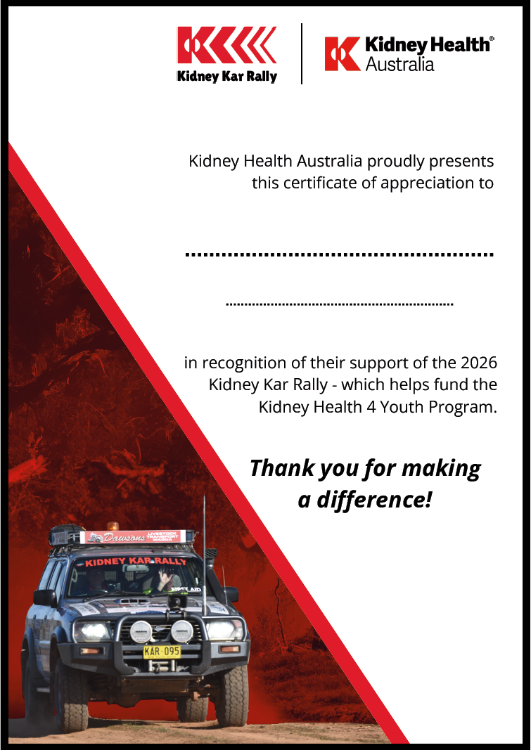 KKR Certificate of Appreciation